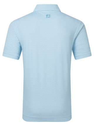 FootJoy Scallop Geo Pique pánske polo, blue reef