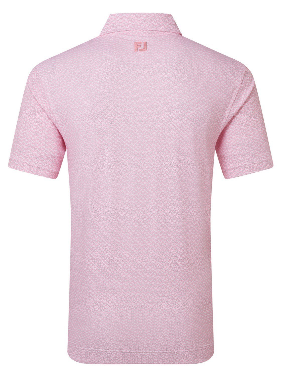 FootJoy Scallop Geo Pique pánske polo, pink pop