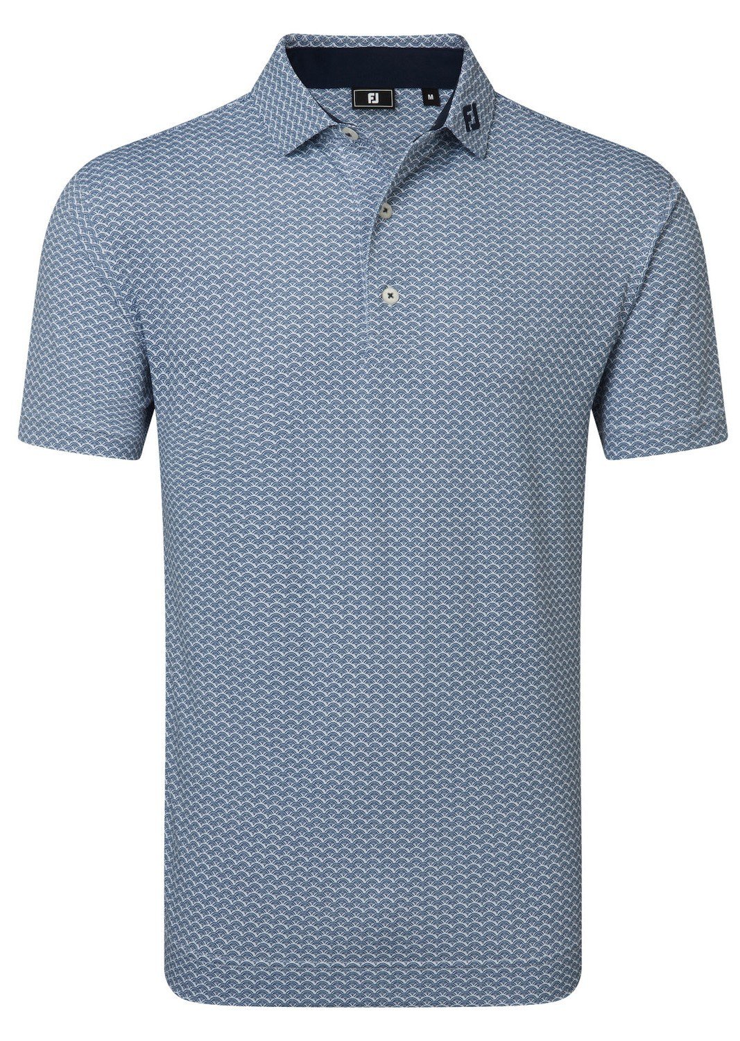 FootJoy Scallop Geo Pique pánske polo, navy