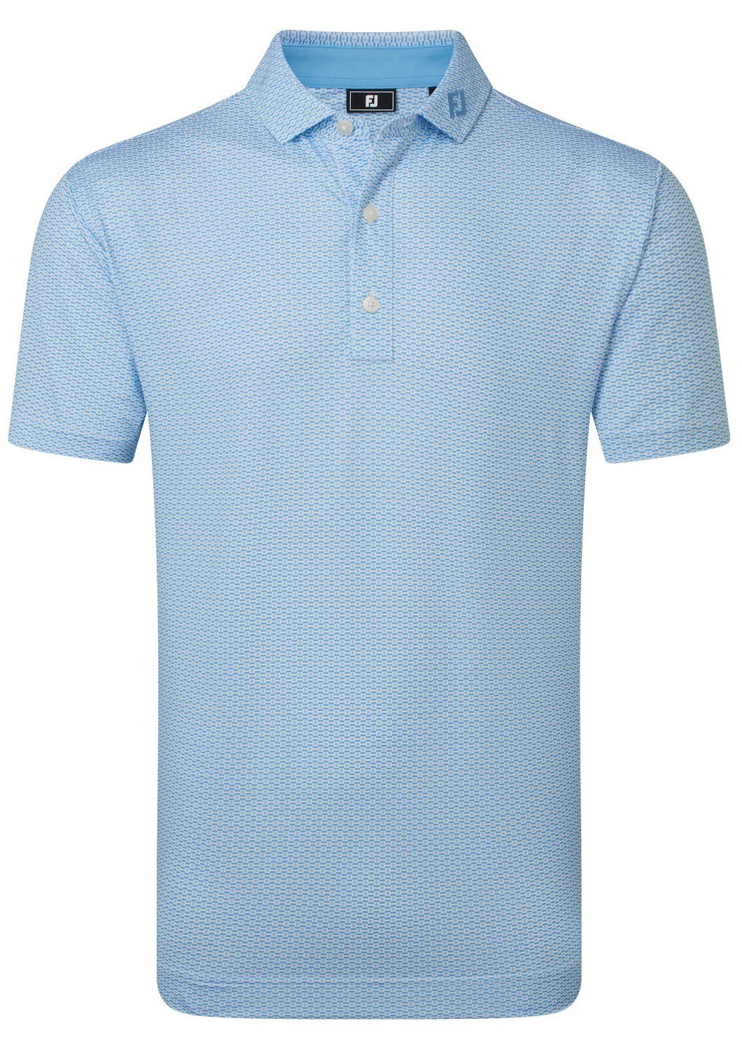 FootJoy Nautical Flag Print Lisle pánske polo, blue reef/deep reef