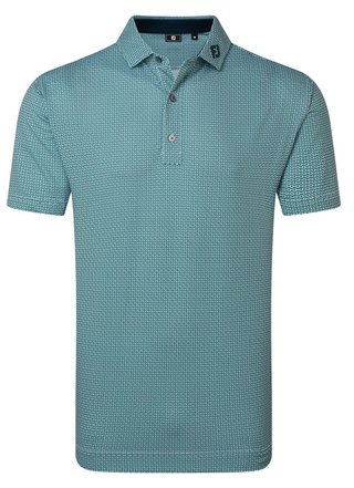 FootJoy Nautical Flag Print Lisle pánske polo, field green/navy