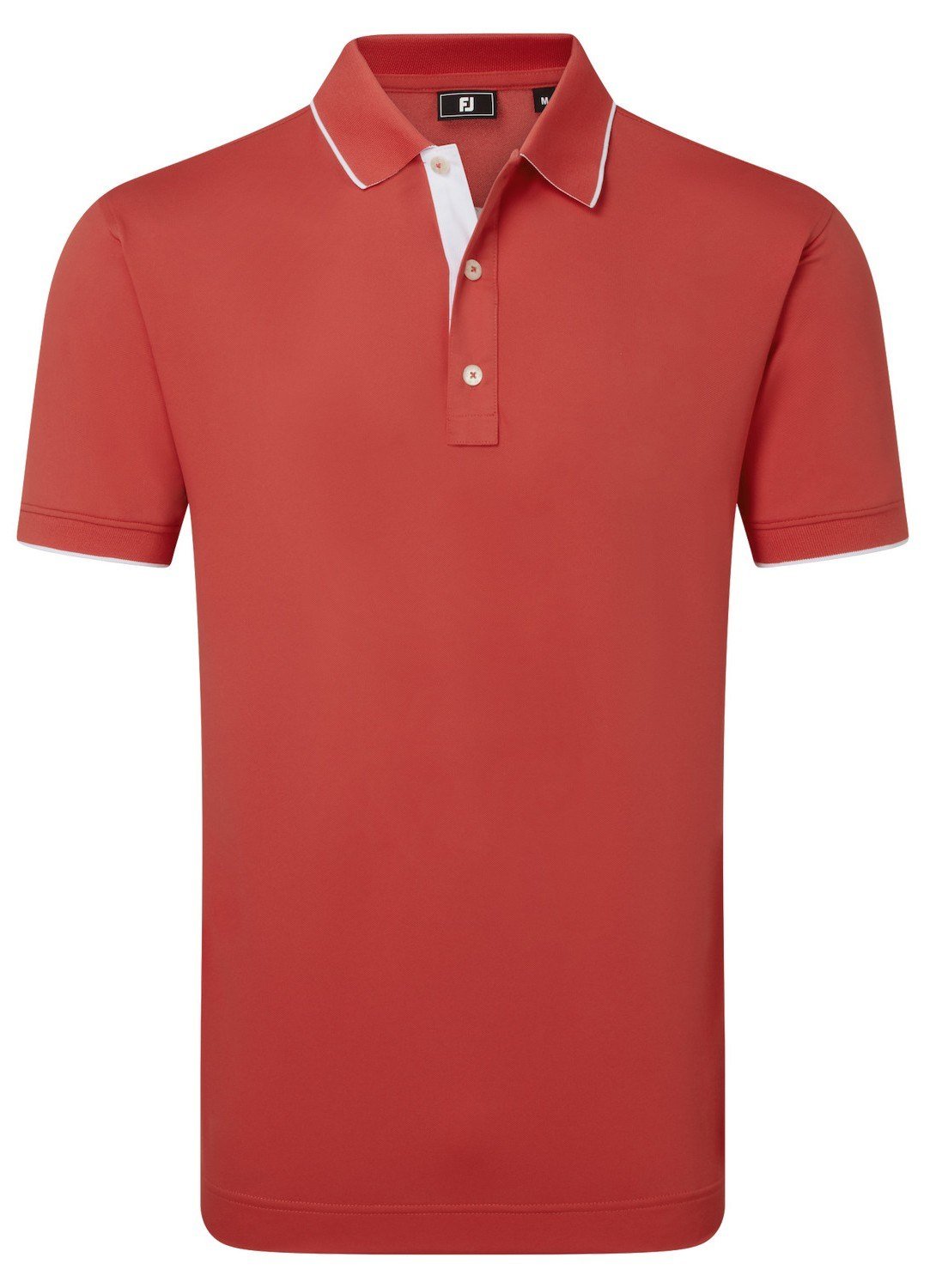 FootJoy FJ Wordmark Pique pánske polo, nantucket red