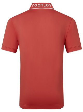 FootJoy FJ Wordmark Pique pánske polo, nantucket red