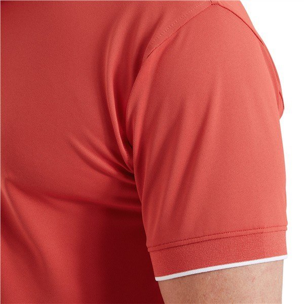 FootJoy FJ Wordmark Pique pánske polo, nantucket red