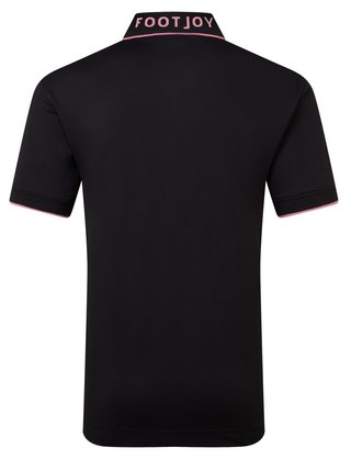 FootJoy FJ Wordmark pánske polo, pique black