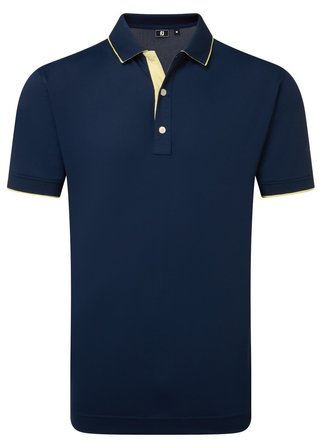 FootJoy FJ Wordmark Pique pánske polo, navy