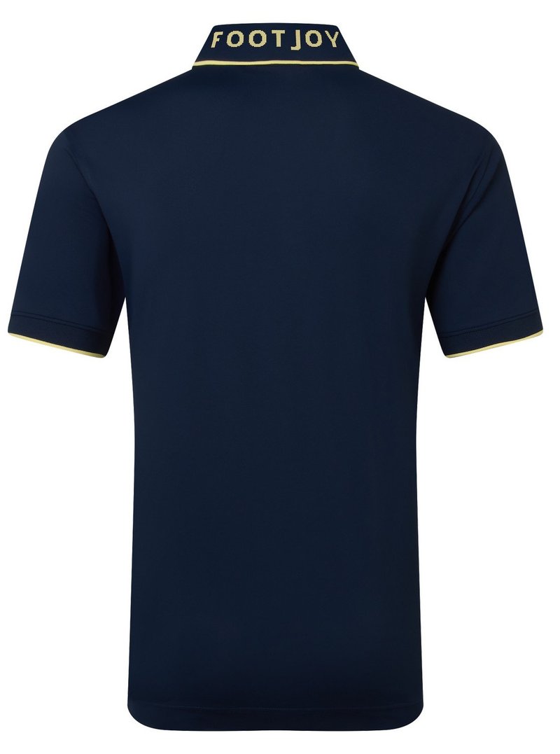 FootJoy FJ Wordmark Pique pánske polo, navy
