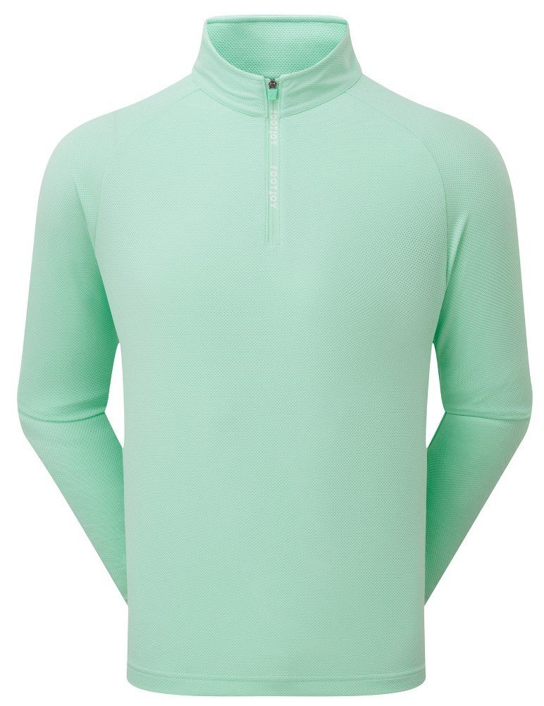 FootJoy Wordmark Chill Out pánska mikina, sea glass/white