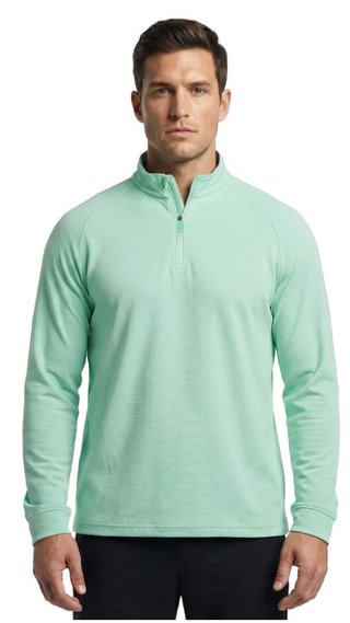 FootJoy Wordmark Chill Out pánska mikina, sea glass/white