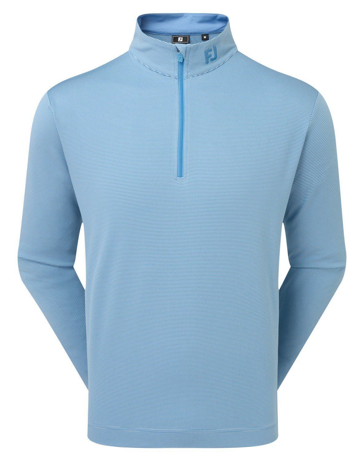 FootJoy Ottoman Stripe Chill-Out pánska mikina, chambray/coastal blue