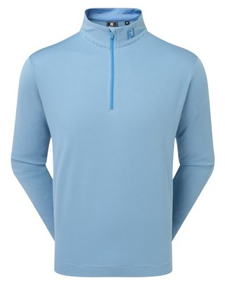 FootJoy Ottoman Stripe Chill-Out pánska mikina, chambray/coastal blue