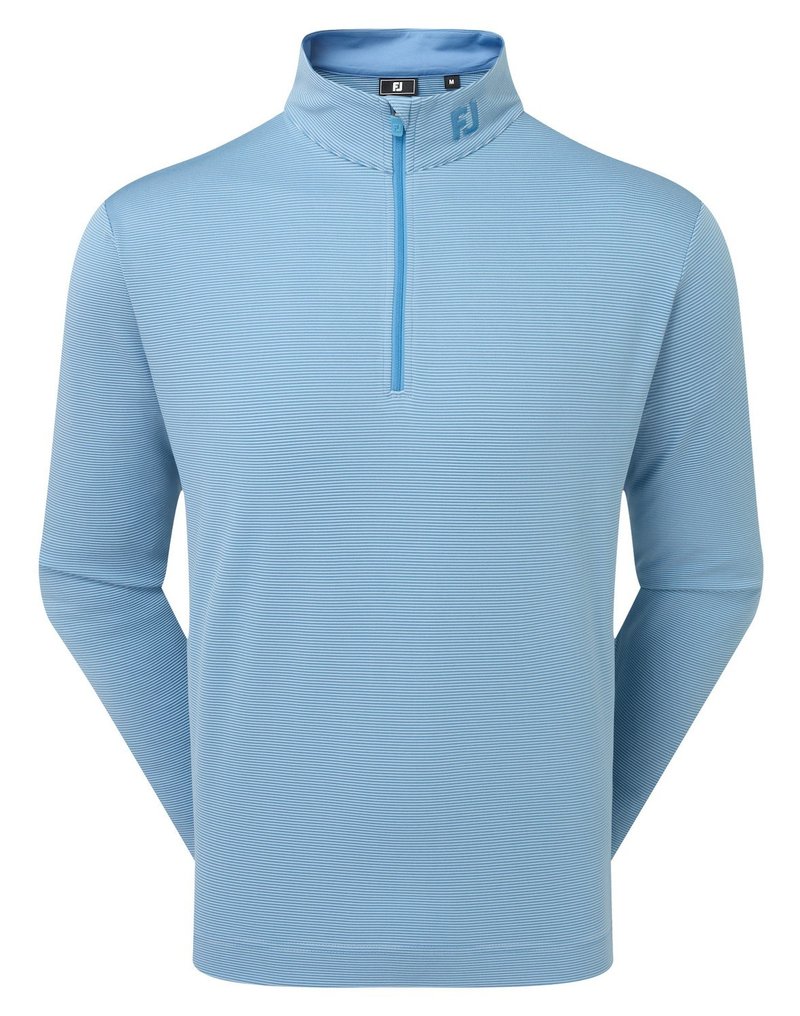 FootJoy Ottoman Stripe Chill-Out pánska mikina, chambray/coastal blue