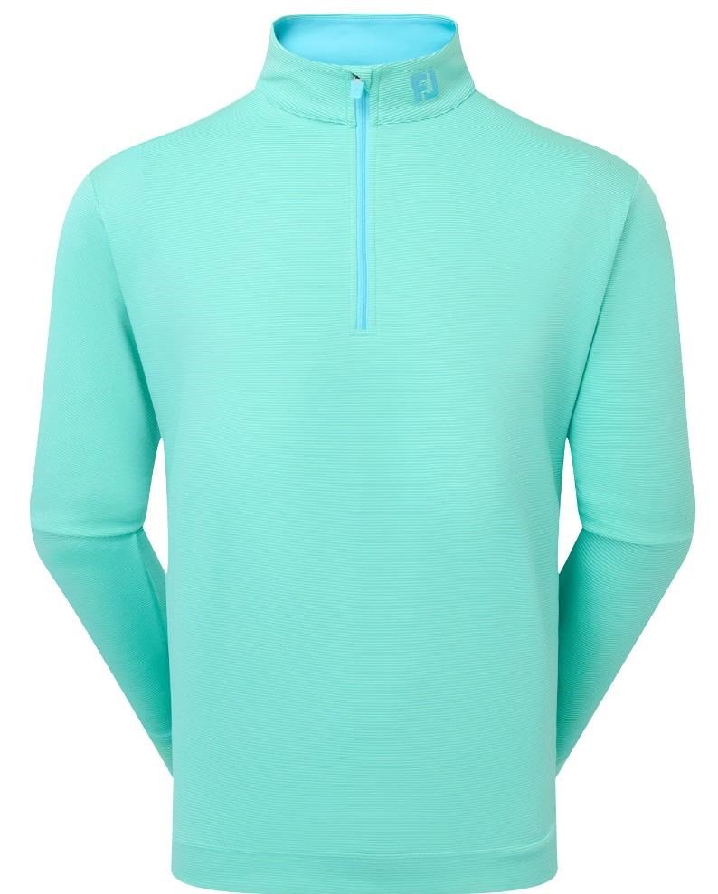 FootJoy Ottoman Stripe Chill-Out pánska mikina, blue reef/sea glass