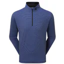 FootJoy Ottoman Stripe Chill-Out pánska mikina, čierna/vivid violet