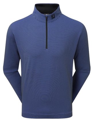 FootJoy Ottoman Stripe Chill-Out pánska mikina, čierna/vivid violet
