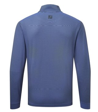 FootJoy Ottoman Stripe Chill-Out pánska mikina, čierna/vivid violet