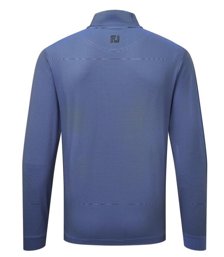 FootJoy Ottoman Stripe Chill-Out pánska mikina, čierna/vivid violet