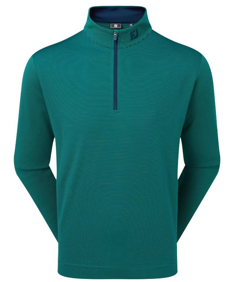 FootJoy Ottoman Stripe Chill-Out pánska mikina, navy/field green