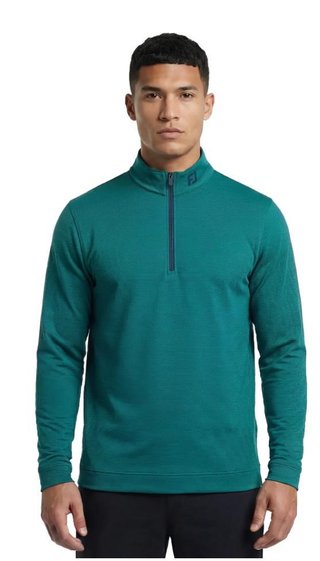 FootJoy Ottoman Stripe Chill-Out pánska mikina, navy/field green