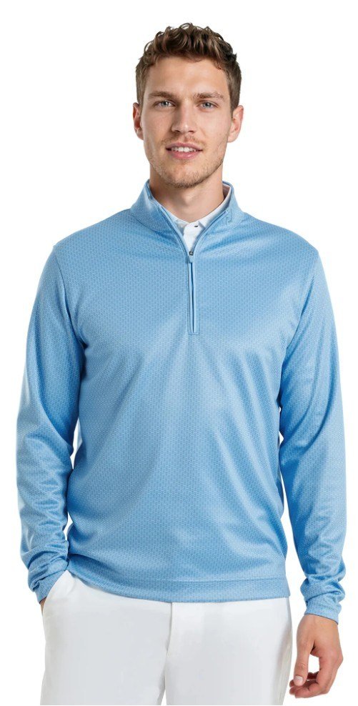 FootJoy Nautical Flag Tonal Chill Out pánska mikina, blue reef/deep reef