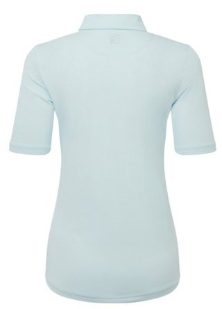 FootJoy Half Sleeve Ruched Lisle dámske polo, glacial blue