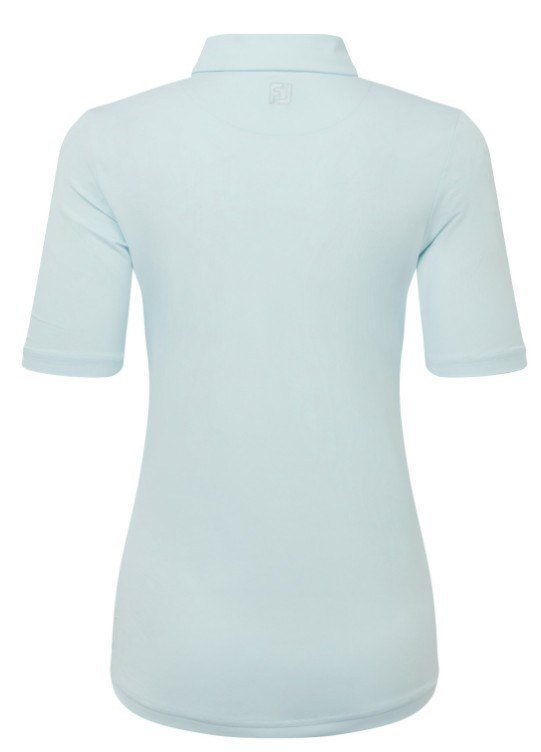 FootJoy Half Sleeve Ruched Lisle dámske polo, glacial blue