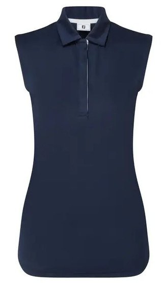 FootJoy Sleeveless Lisle dámske polo, navy