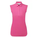 FootJoy Sleeveless Lisle dámske polo, hot pink