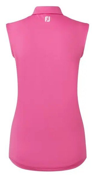 FootJoy Sleeveless Lisle dámske polo, hot pink