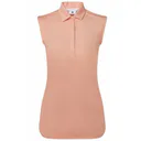 FootJoy Sleeveless Lisle dámske polo, desert peach