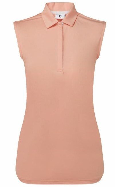 FootJoy Sleeveless Lisle dámske polo, desert peach