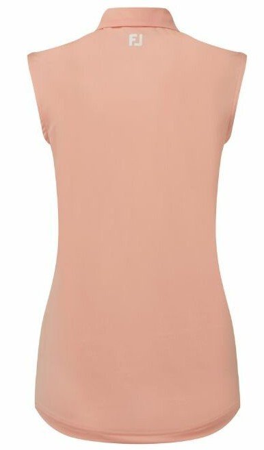 FootJoy Sleeveless Lisle dámske polo, desert peach