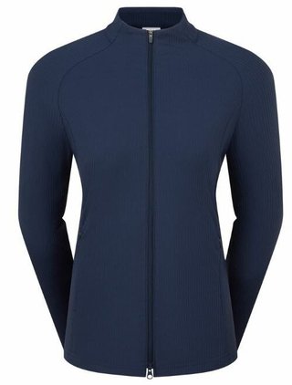 FootJoy Full-Zip Rib Midlayer dámska mikina, navy