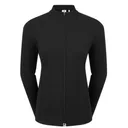 FootJoy Full-Zip Rib Midlayer dámska mikina, čierna