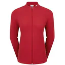 FootJoy Full-Zip Rib Midlayer dámska mikina, červená