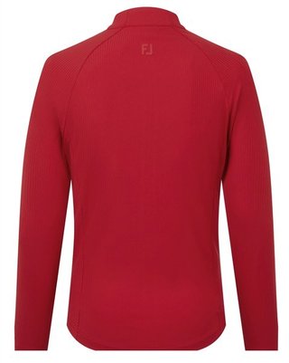 FootJoy Full-Zip Rib Midlayer dámska mikina, červená