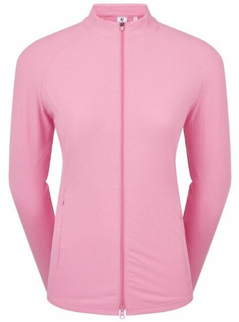 FootJoy Full-Zip Rib Midlayer dámska mikina, ružová