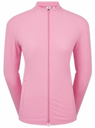 FootJoy Full-Zip Rib Midlayer dámska mikina, ružová