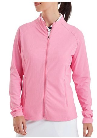 FootJoy Full-Zip Rib Midlayer dámska mikina, ružová