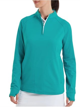FootJoy Half-Zip Midlayer dámska mikina, tile blue