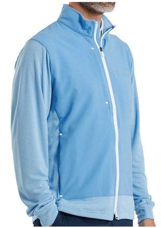 FootJoy Tempo Hybrid Full-Zip pánska bunda, blue reef/deep reef