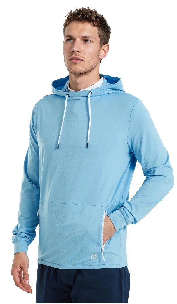 FootJoy TempoSeries Hoodie pánska mikina, blue reef