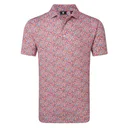 FootJoy Meadow Print Lisle pánske polo, nantucket red/hambray/coastal blue