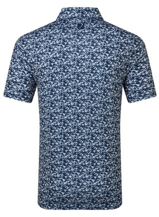 FootJoy Hidden Palm Print Lisle pánske polo, navy/white