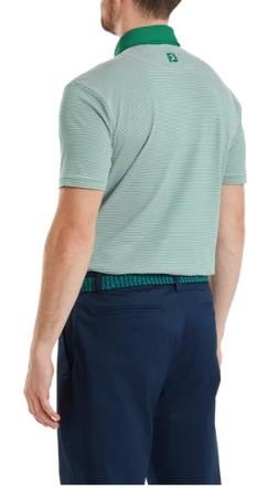 FootJoy Feeder Stripe Pique pánske polo, field green