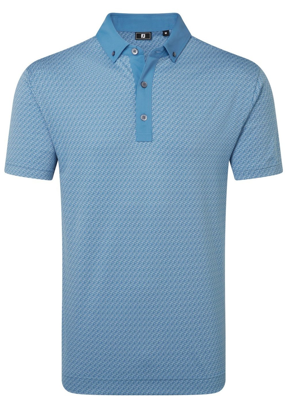 FootJoy Star Geo Jacquard pánske polo, coastal blue