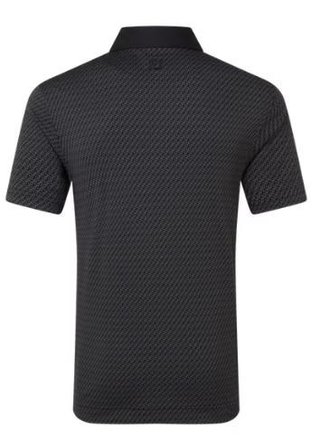 FootJoy Star Geo Jacquard pánske polo, čierne