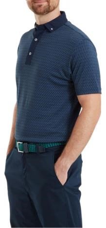 FootJoy Star Geo Jacquard pánske polo, navy