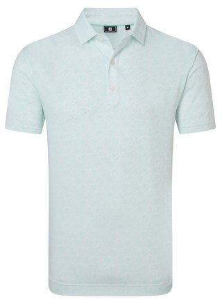FootJoy Wingtip Floral Lisle pánske polo, white/sea glass