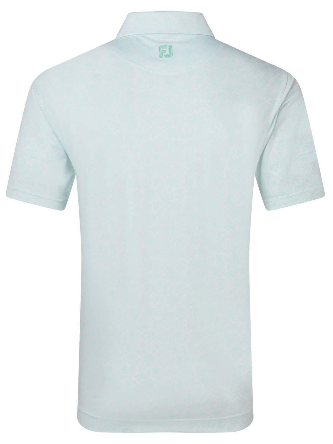 FootJoy Wingtip Floral Lisle pánske polo, white/sea glass